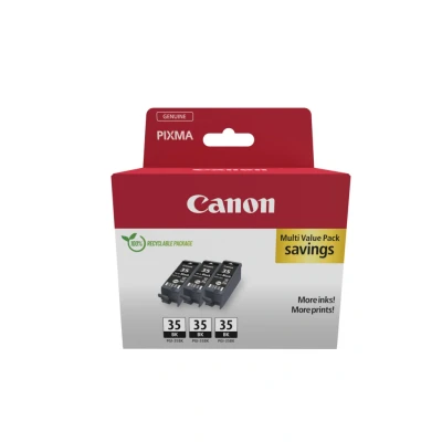 Afbeelding van Canon PGI 35 triple pack Inktcartridge Zwart