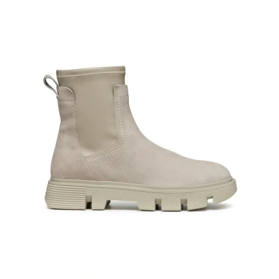 Afbeelding van Geox D Vilde Enkellaarsjes met plateauzool, Dames, Maat: 40, Sand Leer/ synthetisch