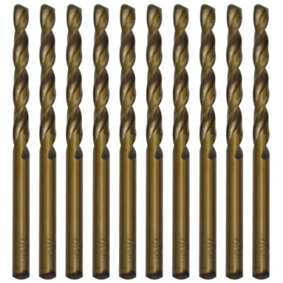 Afbeelding van CEEYSEE 10 stuks 4,5 mm HSS kobalt boorset, M35, metaalboor, spiraalboor, boorbit voor boren in roestvrij staal, metaal, gietijzer en harde kunststoffen (4,5 mm)