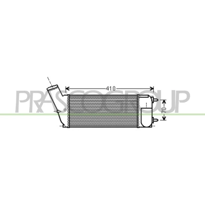 Afbeelding van Intercooler, inlaatluchtkoeler PRASCO CI428N001