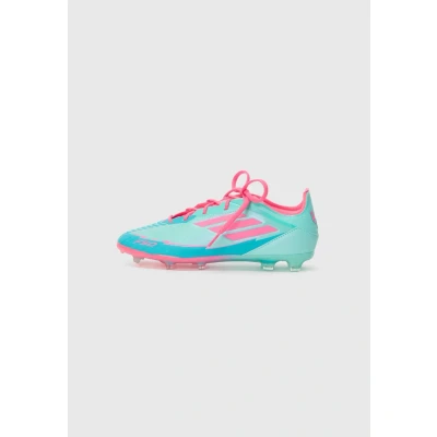 Afbeelding van adidas Performance F50 Elite Messi Unisex Voetbalschoenen met Kunststof noppen voor kinderen, Maat: 28, Flash aqua/lucid pink/lucid cyan