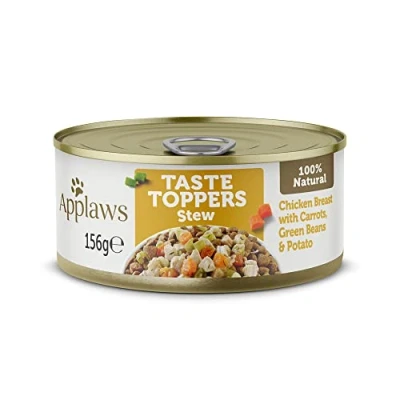 Afbeelding van Applaws Dog Taste Toppers Kip met wortel stoofpotje 156 gr. per 12 stuks