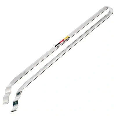 Afbeelding van Westmark Grilltang, worst en serveertang met geplooide gebogen grijpers, roestvrij staal, lengte: 33,9 cm, zilver, 12742270