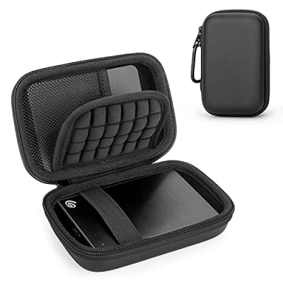 Afbeelding van Western Digital WD Elements / Toshiba Canvio Basics Seagate HDD Case, draagbare externe opslag 2,5 inch (2,5 inch) harde schijf, schokbestendig, beschermhoes (zwart)
