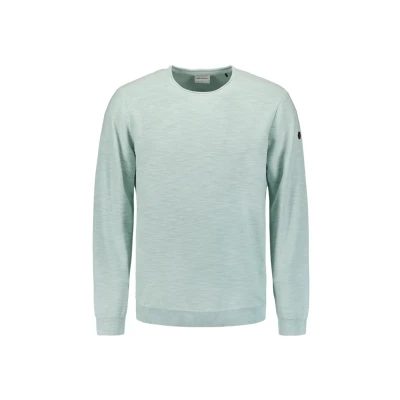 Afbeelding van No Excess Mannen Trui Met Ronde Hals Pastelblauw M