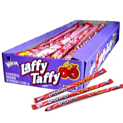 Afbeelding van Laffy Taffy Cherry (23 Gram) 13 Stuks Amerikaans Snoep Snoepgoed