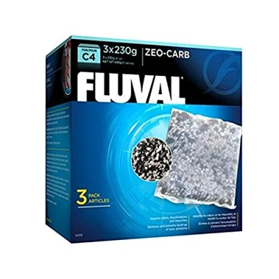 Afbeelding van Fluval C4 Zeo Carb voor mechanische filtratie, 690 g, 3 stuks