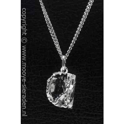 Afbeelding van Zilveren Honkbalhandschoen middel ketting hanger