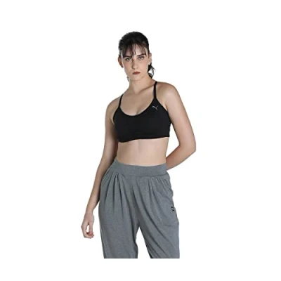 Afbeelding van Puma LOW Impact Studio Foundation BRA Sportbh met light support, Dames, Maat: XS, Black