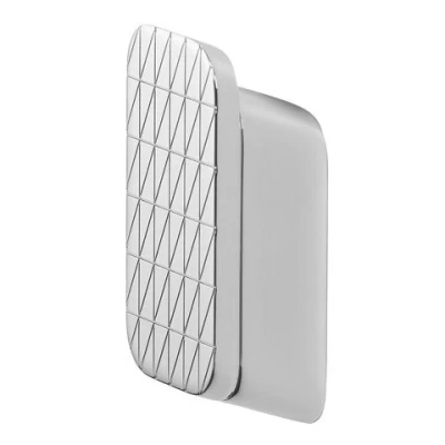 Afbeelding van Geesa shift handdoekhaak medium met driehoekpatroon chroom 919967 02 92
