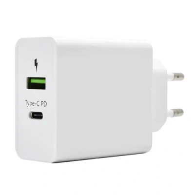 Afbeelding van iPhone 15/14/13/12/11/Pro/Max/Mini/SE/X/XR/XS/8/7, iPad Pro/Air, Air/Pods Pro, Samsung Galaxy Note, Huawei, XiaoMi etc., USB C oplader, wandlader, 36 W type Super Speed, zonder kabel