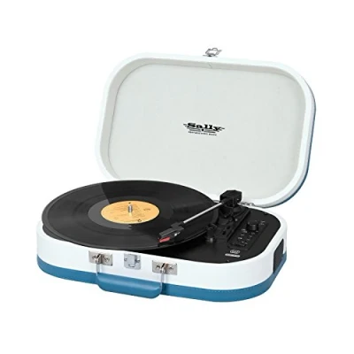 Afbeelding van Platenspeler met USB / AUX MP3 Bluetooth RCA uitgang Trevi TT1020 Turquoise