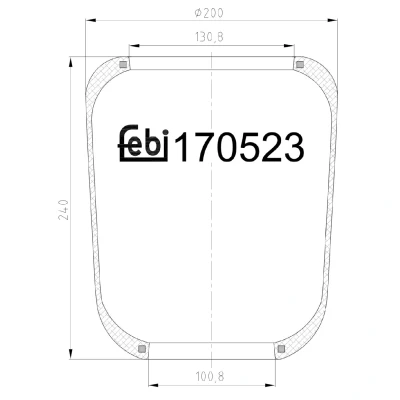 Afbeelding van Febi Bilstein Veerbalg 170523