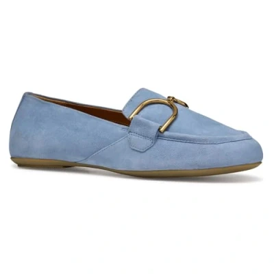 Afbeelding van Geox Palmaria Instappers, Dames, Maat: 38, Light blue Veloursleer