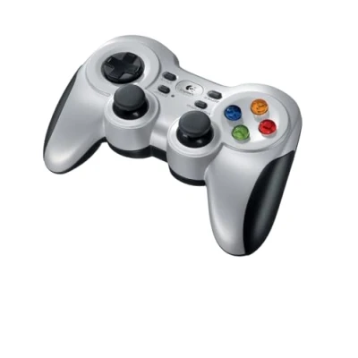 Afbeelding van Logitech G F710 Draadloze gamepad, 2.4GHz draadloos met USB nano dongle, dual vibration feedback, 4 sWitch D pad, PC/Steam/Windows/enroidTV grijs/blauw