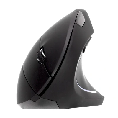 Afbeelding van Ergonomische Draadloze Muis Rechtshandig USB A Kunststof Zwart imoshion