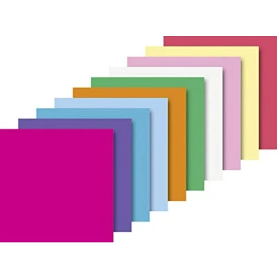 Afbeelding van Heyda 204875520 vouwbladen uni 20 x cm 10 kleuren gesorteerd