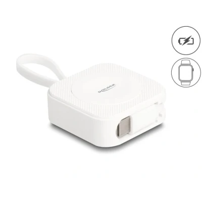 Afbeelding van Delock USB Type C™ Ladepad für Apple Watch weiß magnetisch HQ pr