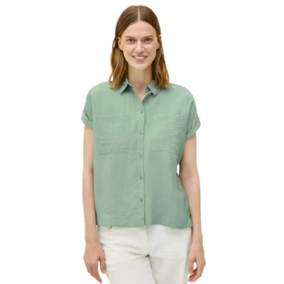 Afbeelding van Cecil Overhemdblouse, Dames, Maat: Medium, Grün