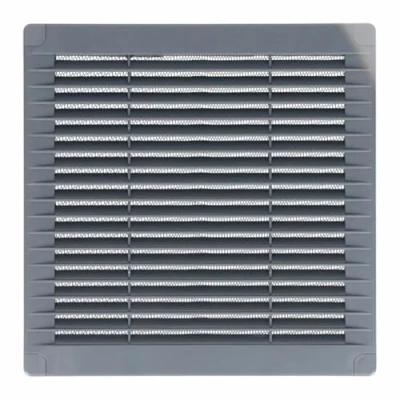 Afbeelding van EDM Ventilatierooster 87705 grijs 20 x 0,7 cm vliegengaas