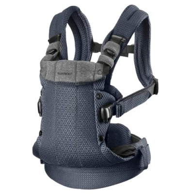Afbeelding van BabyBjörn Draagzak Harmony 3D Mesh Antraciet Buikdrager Rugdrager Ergonomisch Zachte details