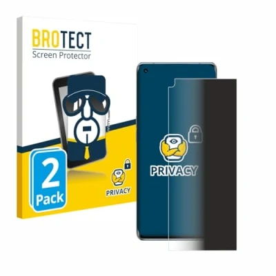 Afbeelding van BROTECT Anti spionnetje privacyfolie Beschermfolie tegen Blauw licht (2 Stuk, Oppo Reno 6 Pro), Smartphone beschermfolie,