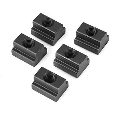 Afbeelding van T gleufmoeren M8/M10 Black Oxide Finish Met schroefdraad om te passen in gleuven gereedschapstafels HERBRUIKBARE VERPAKKING (M10)