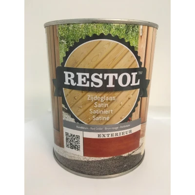 Afbeelding van Restol Houtolie Zijdeglans Donkereiken 1 liter