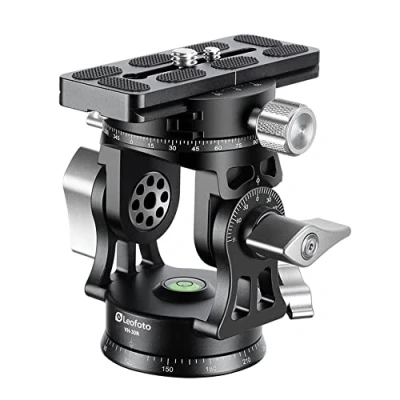 Afbeelding van Leofoto VH 30R statiefkop met dubbele panoramaplaat en handvat ideaal voor vogelspotten spotting scope fotografie