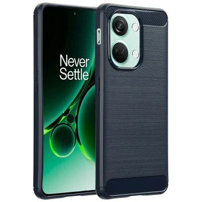 Afbeelding van OnePlus Nord 3 Hoesje Siliconen en TPU (zacht) imoshion Softcase/Backcover Donkerblauw Telefoonhoesje