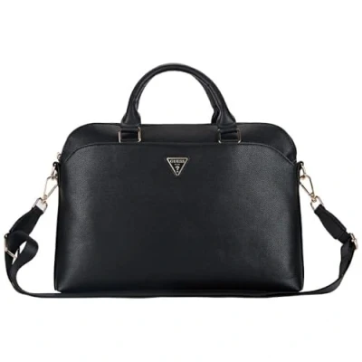 Afbeelding van CG MOBILE onder licentie Guess laptoptas met ritssluiting, driehoekig, logo, 15 inch (zwart), zwart