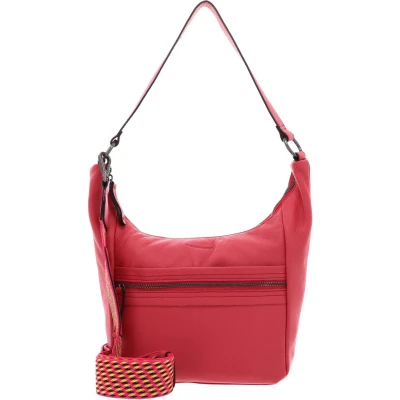 Afbeelding van FREDsBRUDER Leren Schoudertas Hendassa Midi Hobo Bag Lucid Pink Roze