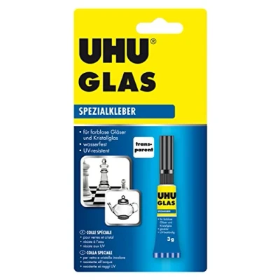 Afbeelding van UHU Glas, glashelder, snel uitharden onder daglicht speciale lijm, 3 g