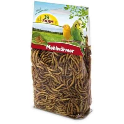 Afbeelding van JR Farm meelwormen voor parkiet en grote 25 gram