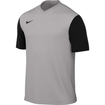 Afbeelding van Nike Heren Short Sleeve Top M Nk Df Tiempo Prem Ii Jsy Ss, Pewter Grijs/Zwart/Zwart, DH8035 052, 2XL
