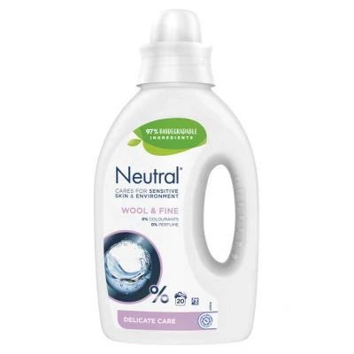Afbeelding van Neutral Vloeibaar Wasmiddel Fijnwas 1 liter 20 wasbeurten