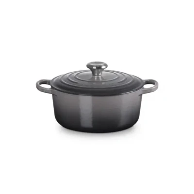 Afbeelding van Le Creuset Braad / braadpan Signature rond Flint 24cm 4,2l PFAS vrij
