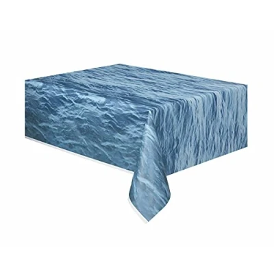 Afbeelding van Unique Ocean Waves Rechthoekige Plastic Cover 54&quot; x 108&quot; Blauw 1 St.,