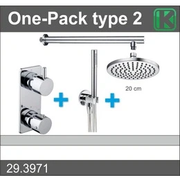 Afbeelding van Xellanz one pack inbouwthermostaatset type 2 CHR (20cm)