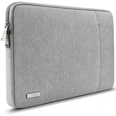 Afbeelding van TECOOL Laptoptas Hoes Sleeve voor 13 Zoll MacBook Air M2 M1 2022 2018,13 Pro 2016,12,3 Surface 8 7 6 5 4, XPS 13, 12,9 iPad Tablet Notebook Beschermhoes, Grijs