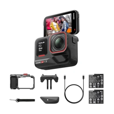 Afbeelding van Insta360 Ace Pro 2 Totaal bundel, 8K actiecamera, waterdicht, samen met Leica, 1/1,3 inch sensor, dual chip IA, uitstekend bij weinig licht, superieure audio, inklapbaar display