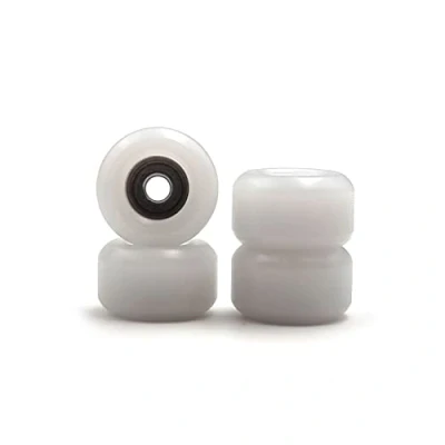 Afbeelding van SPITBOARDS Vingerboard lagerwielen, CNC polyurethaan, set van 4 wielen, vinger skate wielen (wit)