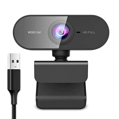 Afbeelding van Sundeau webcam met microfoon, HD autofocus 1080p bescherming van de privacy en statief, USB plug and play voor YouTube, videogesprekken, leren, conferenties, games