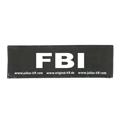 Afbeelding van Julius K9 162LR K 35794 klittenbandopschrift, FBI, klein, zwart