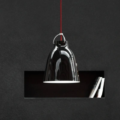 Afbeelding van FRITZ HANSEN Caravaggio P2 glanzend zwart