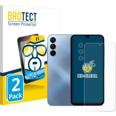 Afbeelding van BROTECT Screenprotector voor Samsung Galaxy A15 (Voor+Camera) Folie Beschermfolie transparant (2 Stuks)