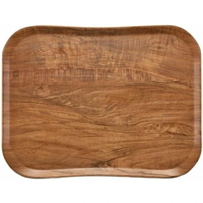 Afbeelding van Cambro Century Dienblad Bruin Olijfhout Dessin 36 X 46cm Gastronoble FE490 Horeca &amp; Professioneel
