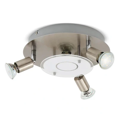 Afbeelding van B.K.Licht Plafondspots met 4 lichtpunten GU10 fitting draaibare opbouwspots incl. 4x 3.000K 250Lm
