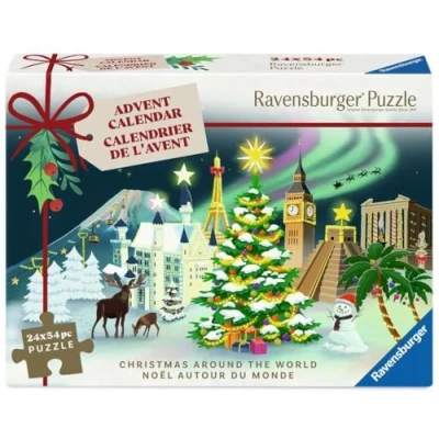 Afbeelding van Ravensburger Puzzle Adventskalender 12004246 24 Weihnachts Puzzles mit je 54 Teilen