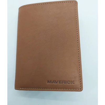 Afbeelding van Maverick new man portemonnee billfold RFID volnerf rundsleder cognac